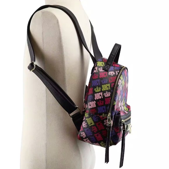 Juicy By Juicy Couture | Crowd Pleaser Backpack | Vinyl | Multi Color - Picture 2 of 4